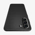 ACS02350 - Galaxy S21 Ultra Liquid Air Case in matte black showing the back